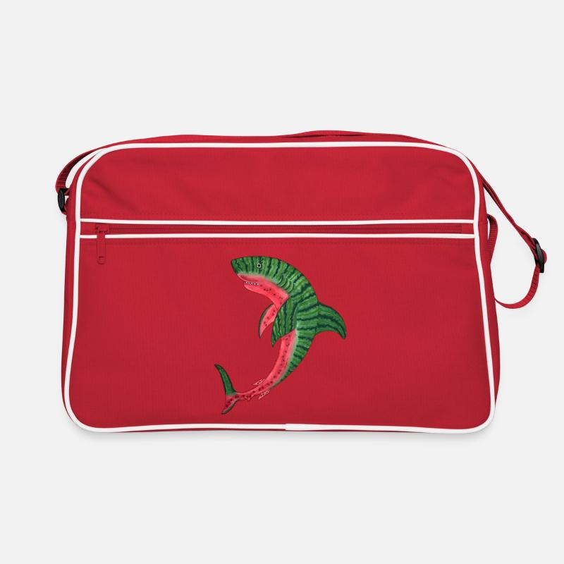 melon requin melon requin poisson melon kawaii plongée Sac Retro