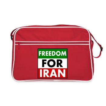 Freedom for iran - Sac Retro - rouge/blanc - Devant