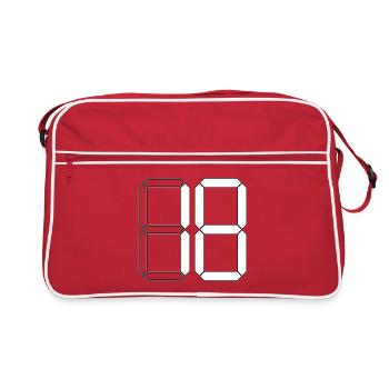 NUMÉRO 18 Dix-huit cadeaux d’anniversaire numérique - Sac Retro - rouge/blanc - Devant