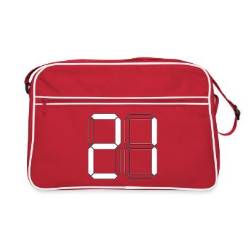 NUMÉRO 21 Vingt-et-Un Dons Numérique - Sac Retro - rouge/blanc - Devant
