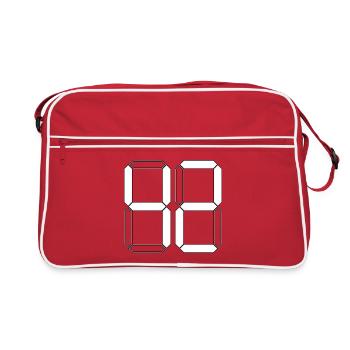 NUMÉRO 42 Quarante-deux Cadeaux Numériques - Sac Retro - rouge/blanc - Devant