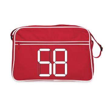 NUMBER 58 Fifty-Eight Gift Digital - Retro Bag - red/white - Front