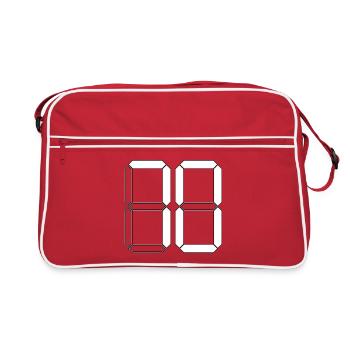 NUMÉRO 70 Soixante-dix Cadeaux Numériques - Sac Retro - rouge/blanc - Devant