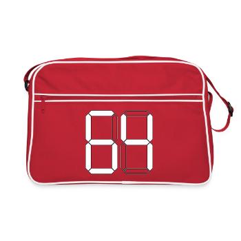 NUMBER 64 Sixty-Four Gift Digital - Retro Bag - red/white - Front
