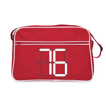 NUMÉRO 76 Soixante-seize Cadeaux Numérique - Sac Retro - rouge/blanc - Devant