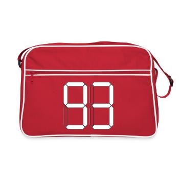 NUMÉRO 93 Quatre-vingt-treize cadeaux numériques - Sac Retro - rouge/blanc - Devant