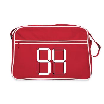 NUMÉRO 94 Quatre-vingt-quatorze cadeaux numériques - Sac Retro - rouge/blanc - Devant