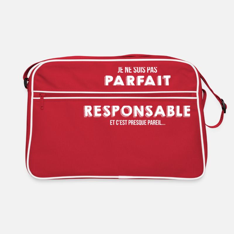 Responsable - Sac Retro - rouge/blanc