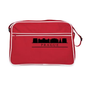 skyline prague - Retro Bag - red/white - Front