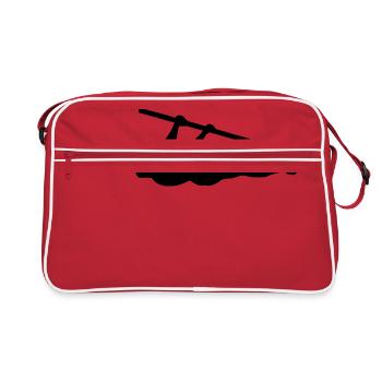 Front Lever - Calisthenics - Retro Tasche - Rot/Weiß - Vorne
