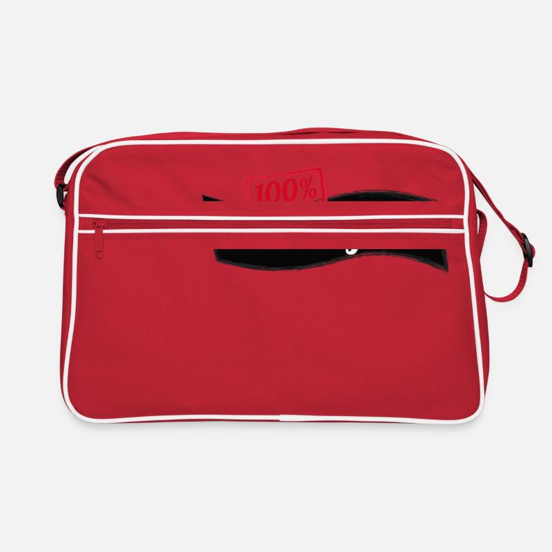 Börsenguru 100 % trading Analyse Geschenkidee Retro Tasche