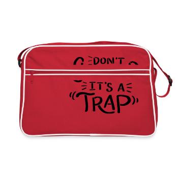 Non grandir, c'est un piège - Sac Retro - rouge/blanc - Devant