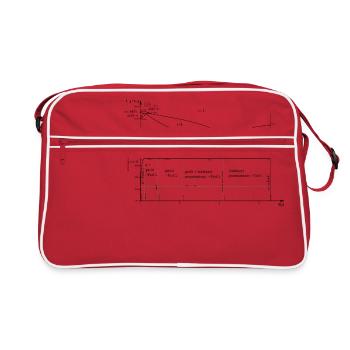 Bilan carbone-carbone - Sac Retro - rouge/blanc - Devant