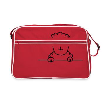 monsieur mouton - Sac Retro - rouge/blanc - Devant