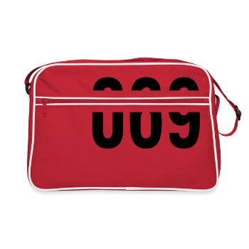 069 - Retro Tasche - Rot/Weiß - Vorne