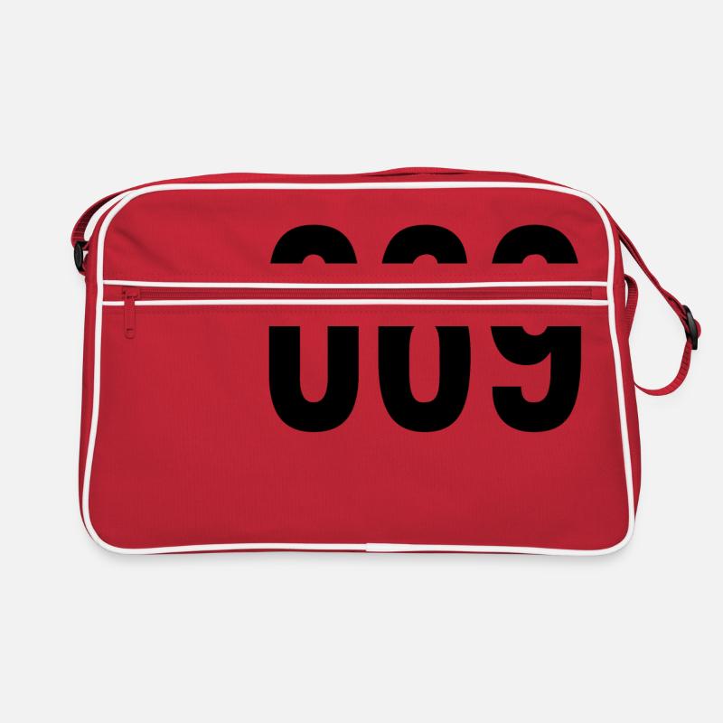 069 - Retro Tasche - Rot/Weiß