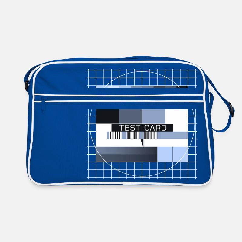 Testbild Fernsehen Bildschirm Sendeschluss Display Retro Tasche