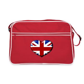 union jack heart - Sac Retro - rouge/blanc - Devant