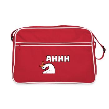 Silly Goose Screaming - Retro Bag - red/white - Front
