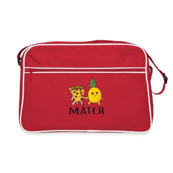 Pizza Hawaï Ananas Pizza Manger - Sac Retro - rouge/blanc - Devant