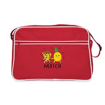 Pizza Hawaï Ananas Pizza Manger - Sac Retro - rouge/blanc - Devant