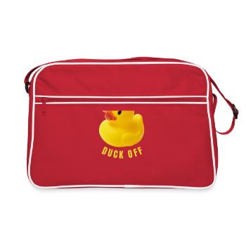 Cute Duck Shirt Rubber Duckling T Shirt - Retro Bag - red/white - Front