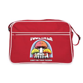 Racine hippie funky à la mode pour vos amis champignon - Sac Retro - rouge/blanc - Devant