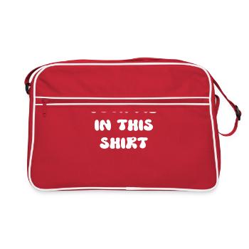 Baise-moi dans cette chemise - Sac Retro - rouge/blanc - Devant