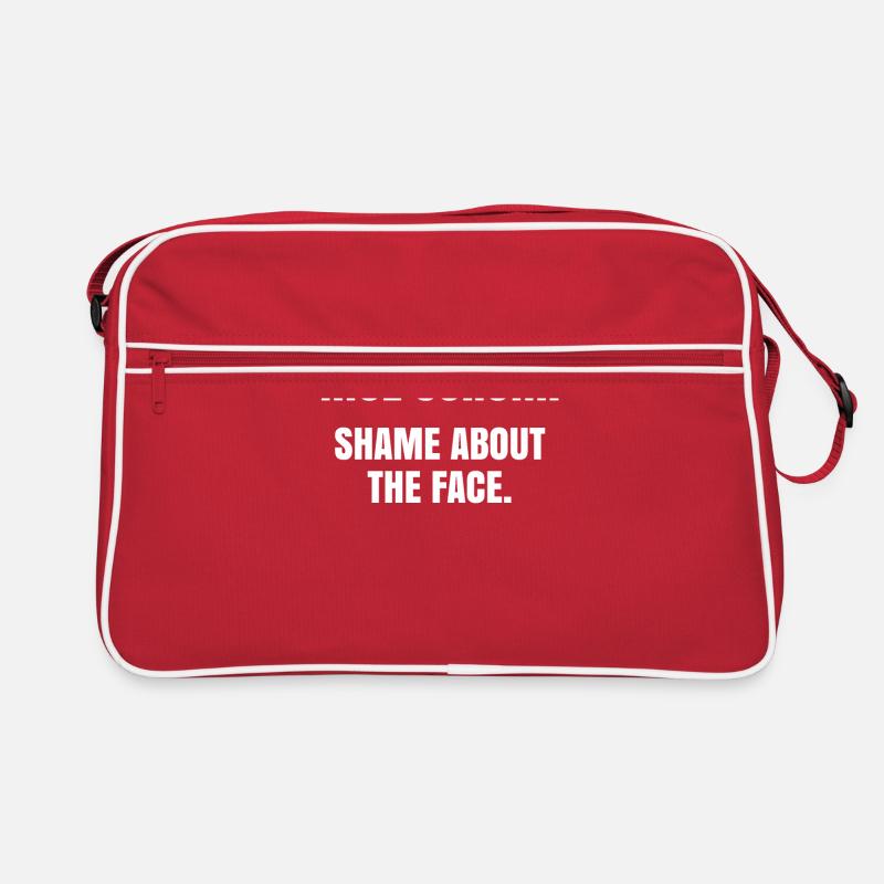 BELLE MÊLÉE HONTE DU VISAGE DRÔLE Coupe du Monde de Rugby Sac Retro