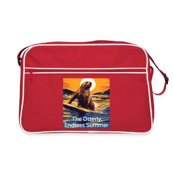 841 Surfing Endless Summer Stoked Otter 841 - Retro Bag - red/white - Front