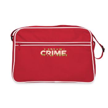 True Crime Podcast Obsessed Fest - Sac Retro - rouge/blanc - Devant