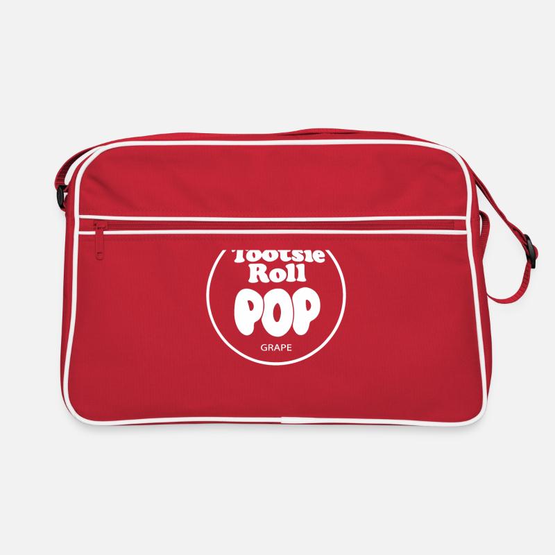 Tootsie Roll Pops Traubenfarbe Süßigkeiten Halloween Retro Tasche