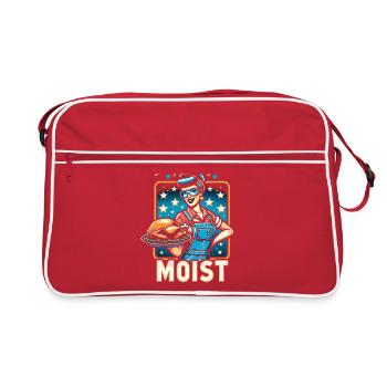 Je l’aime humide Thanksgiving Costume dinde jour - Sac Retro - rouge/blanc - Devant