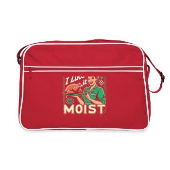 Je l’aime humide Thanksgiving Costume dinde jour - Sac Retro - rouge/blanc - Devant