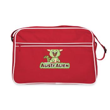 ausAustralia Roo Aussie Funny Australien Kangourou - Sac Retro - rouge/blanc - Devant