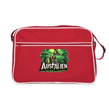 ausAustralia Roo Aussie Funny Australien Kangourou - Sac Retro - rouge/blanc - Devant