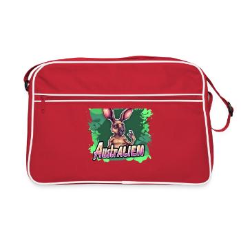 ausAustralia Roo Aussie Funny Australien Kangourou - Sac Retro - rouge/blanc - Devant