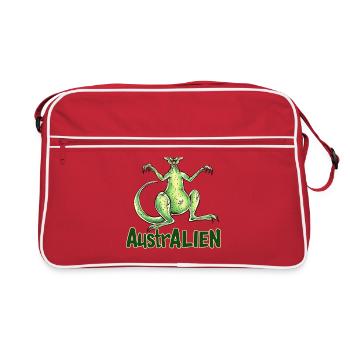 ausAustralia Roo Aussie Funny Australien Kangourou - Sac Retro - rouge/blanc - Devant
