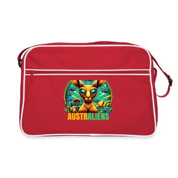 ausAustralia Roo Aussie Funny Australien Kangourou - Sac Retro - rouge/blanc - Devant