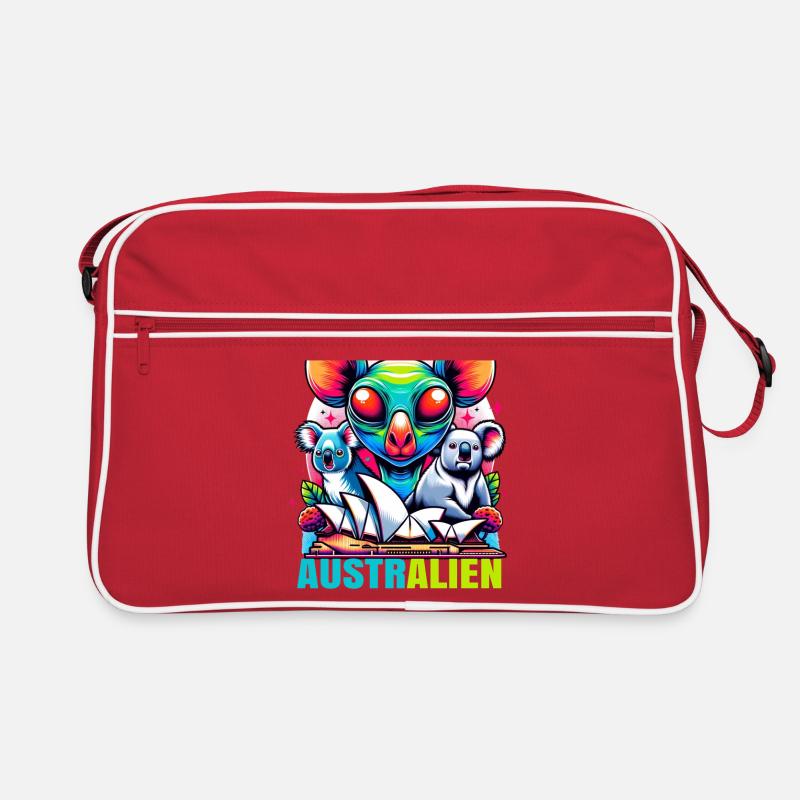 ausAustralia Roo Aussie Funny Australien Kangaroo Retro Bag
