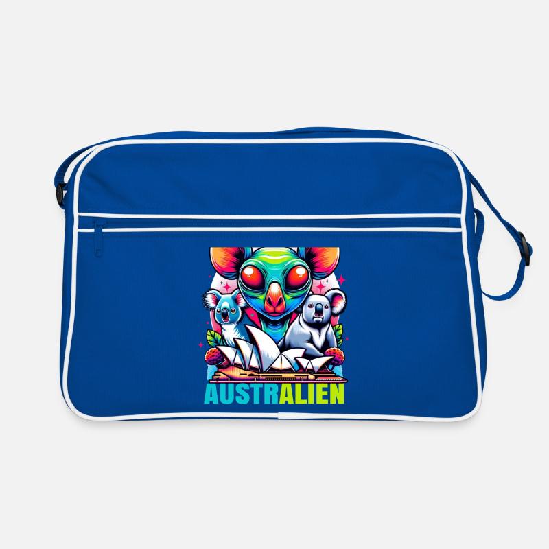 ausAustralia Roo Aussie Funny Australien Kangaroo Retro Bag
