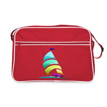 Sailing yacht - Retro Bag - red/white - Front