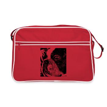 Bulldog français - Sac Retro - rouge/blanc - Devant