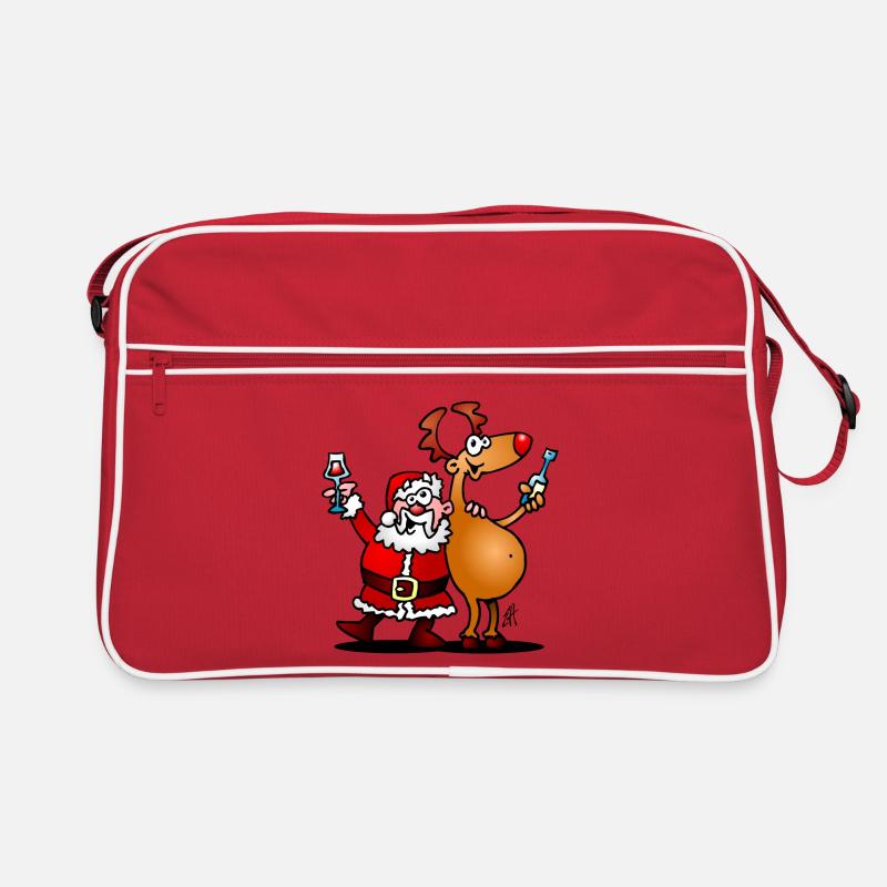 Père Noël et ses rennes Sac Retro