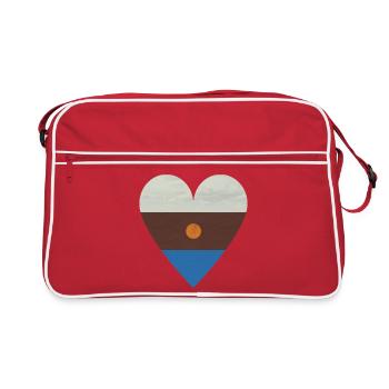 4 éléments - Sac Retro - rouge/blanc - Devant