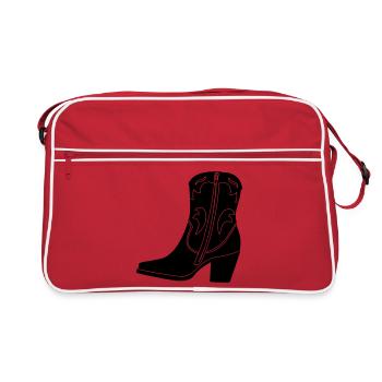 Ladies western boot - Retro Bag - red/white - Front