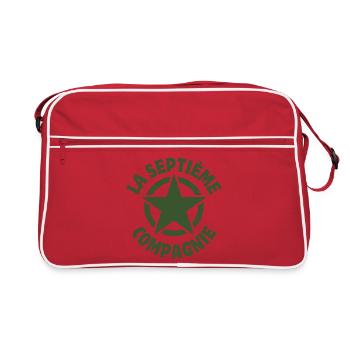 la septième compagnie, film culte, militaire - Sac Retro - rouge/blanc - Devant