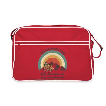Wandern - Retro Tasche - Rot/Weiß - Vorne