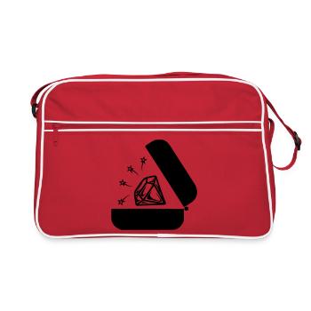 Diamant dans la boîte - Sac Retro - rouge/blanc - Devant