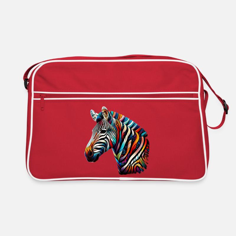 Zèbre - Sac Retro - rouge/blanc